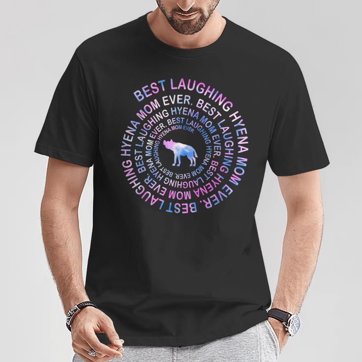 Laughing Hyena Mom Spiral Tie Dye Mother's Day T-Shirt Unique Gifts