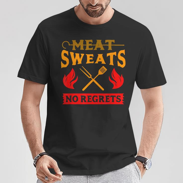 Meat Sweats No Regrets T-Shirt Unique Gifts