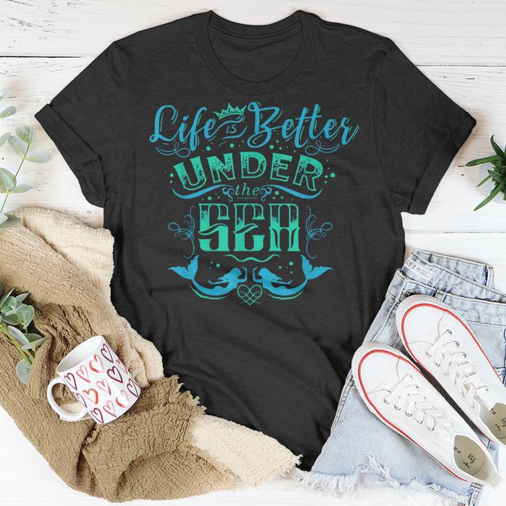 Ocean Mermaid Life Under The Sea Summer Vacation T-Shirt Unique Gifts