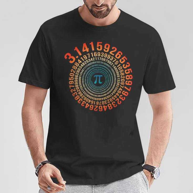 Pi Day Spiral Pi Math For Pi Day 314 T-Shirt Funny Gifts