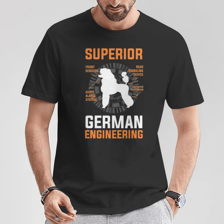 Poodle Lover Superior German Engineering T-Shirt Unique Gifts