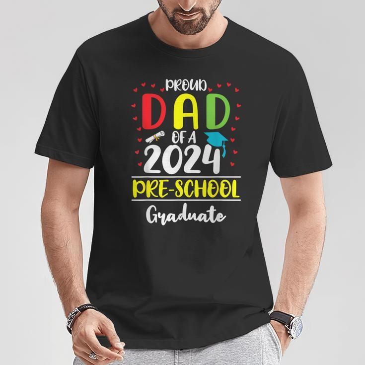 Proud Dad Of A Class Of 2024 Pre-School Graduate T-Shirt Unique Gifts