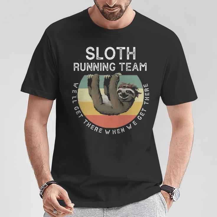Quote's Sloth Running Team T-Shirt Unique Gifts