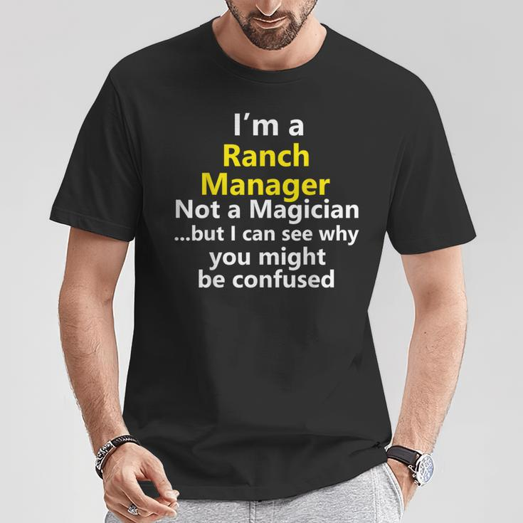 Ranch Manager Job Career Profession Occupation T-Shirt Unique Gifts