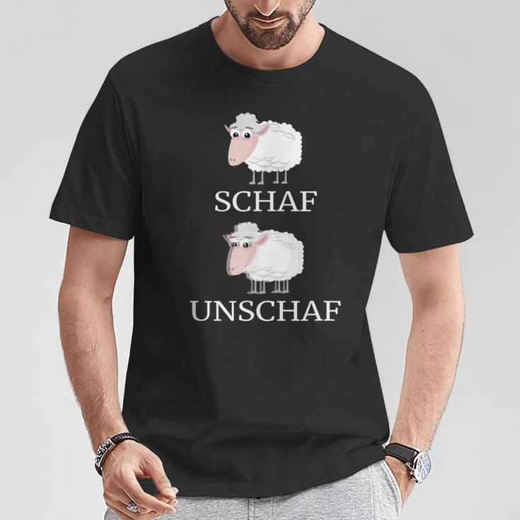 Sheep Unschaf Slogan Word Joke T-Shirt Lustige Geschenke