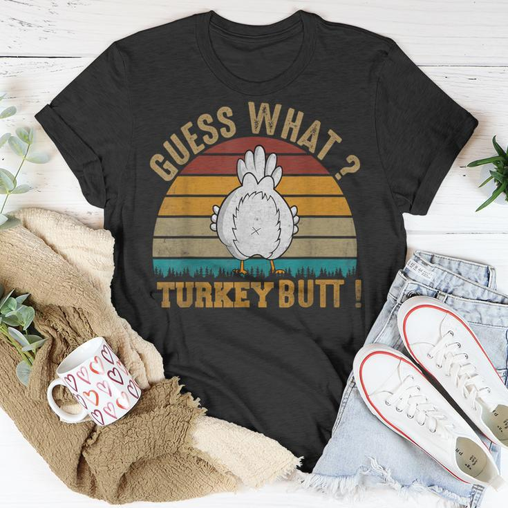Thanksgiving Guess What Turkey Butt T-Shirt Funny Gifts