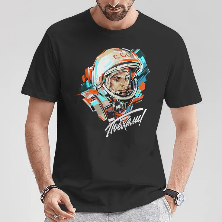 Gagarin Yuri Vintage Sputnik Space T-Shirt Lustige Geschenke