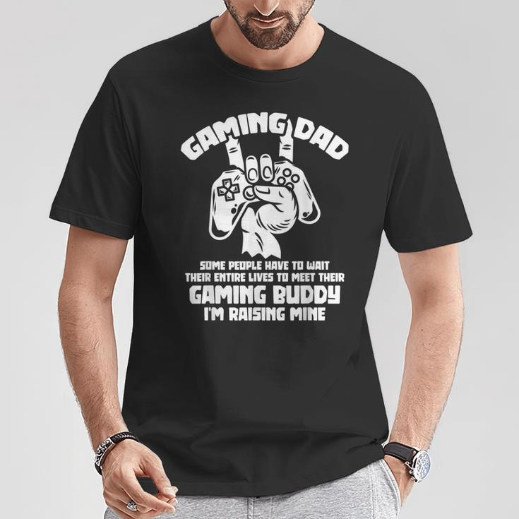 Gaming Dad Video Gamer Daddy Fathers Day Gaming T-Shirt Unique Gifts