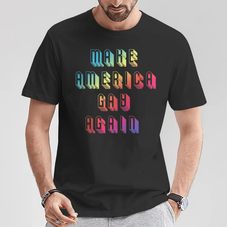 Make Gay Again Rainbow Pride Lgbt Protest America T-Shirt Unique Gifts