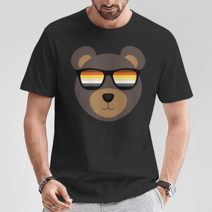 Gay Bear Sunglasses Distressed T-Shirt Unique Gifts