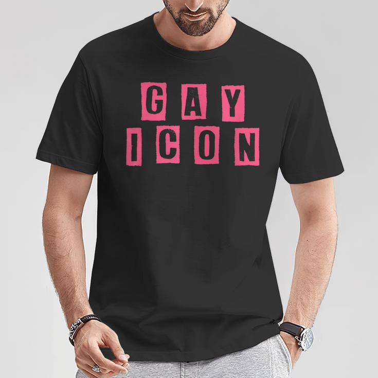 Gay Icon Lgbt Pride Flag Rainbow Queer Ally Support Legend T-Shirt Unique Gifts