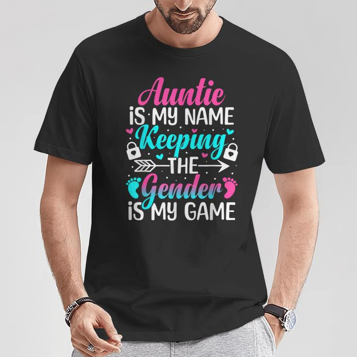 Gender Reveal Auntie For A Keeper Of The Gender Aunt T-Shirt Unique Gifts
