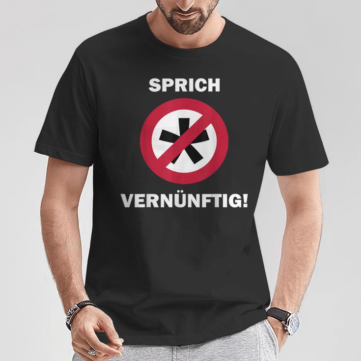 Gendersternchen Anti-Gender Language T-Shirt Lustige Geschenke