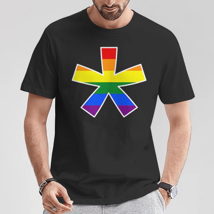 Gendersternchen Lgbtq Genderstern T-Shirt Lustige Geschenke