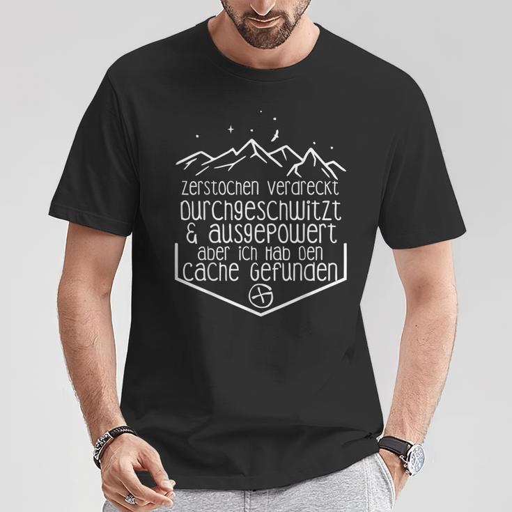 Geocacher Zerstabchen & Durchgeschwitzt Geocaching T-Shirt Lustige Geschenke