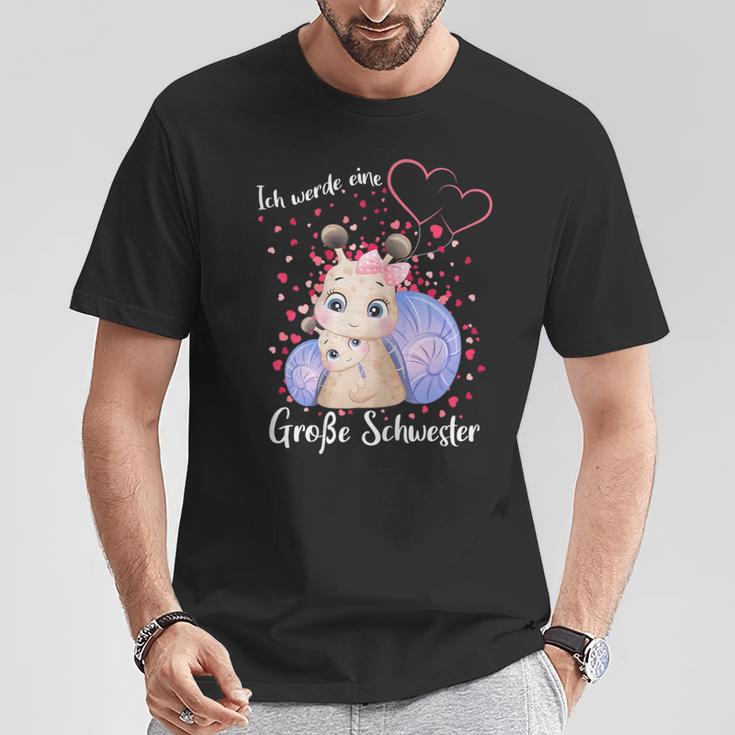 German Announcement Ich Werde Große Schwester S T-Shirt Lustige Geschenke