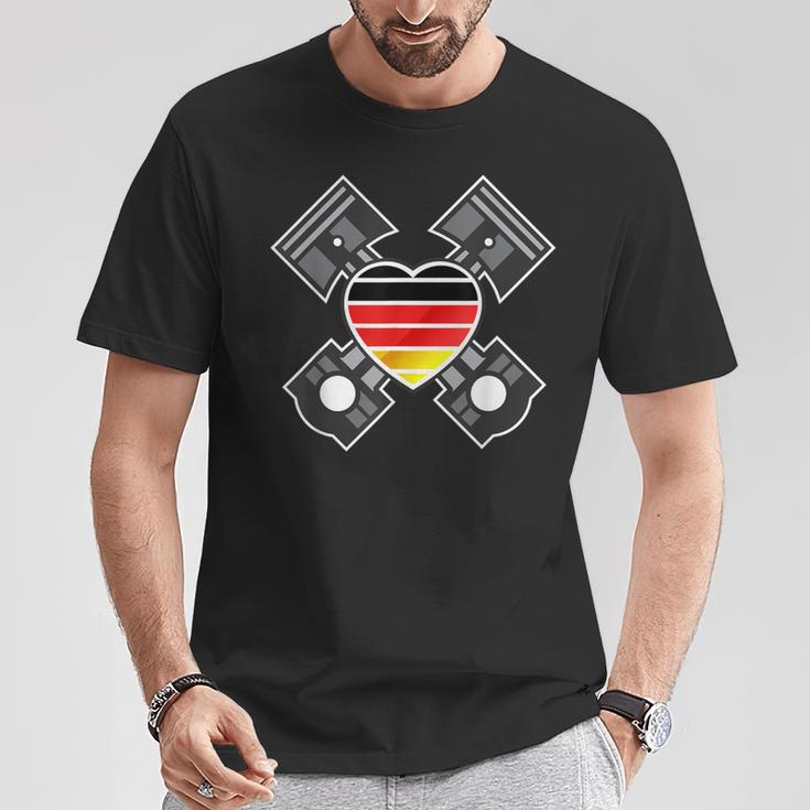 German Cars Engineering Heart Germany T-Shirt Unique Gifts