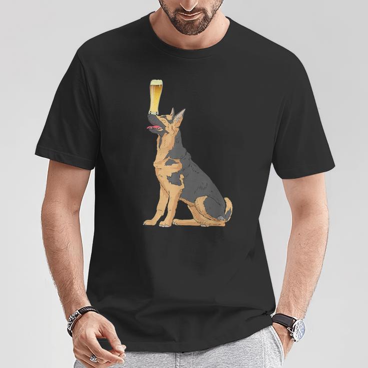 German Shepherd Vintage Dogs Craft Beer T-Shirt Unique Gifts