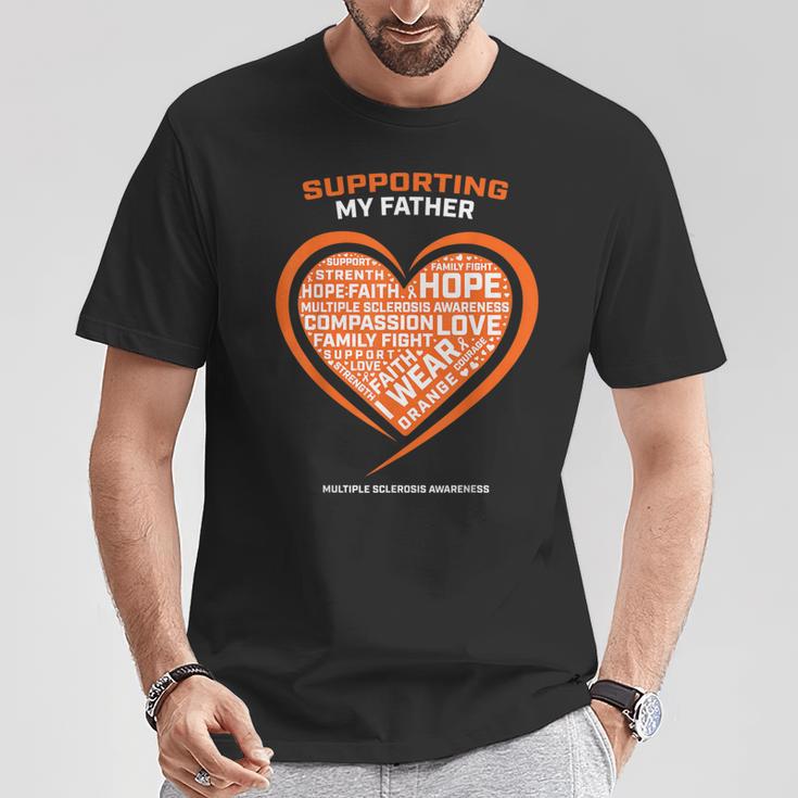 Geschenke Ms Apparelater Papa Mehrere Sklerose Bewusstsein T-Shirt Lustige Geschenke