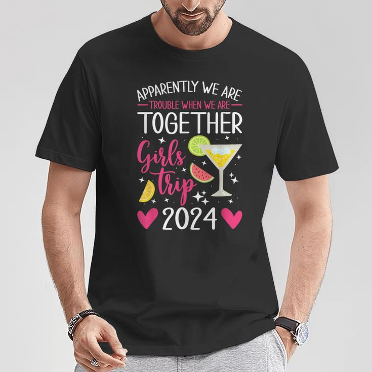 Girls Trip 2024 Apparently Are Trouble When We Are Together T-Shirt Funny Gifts