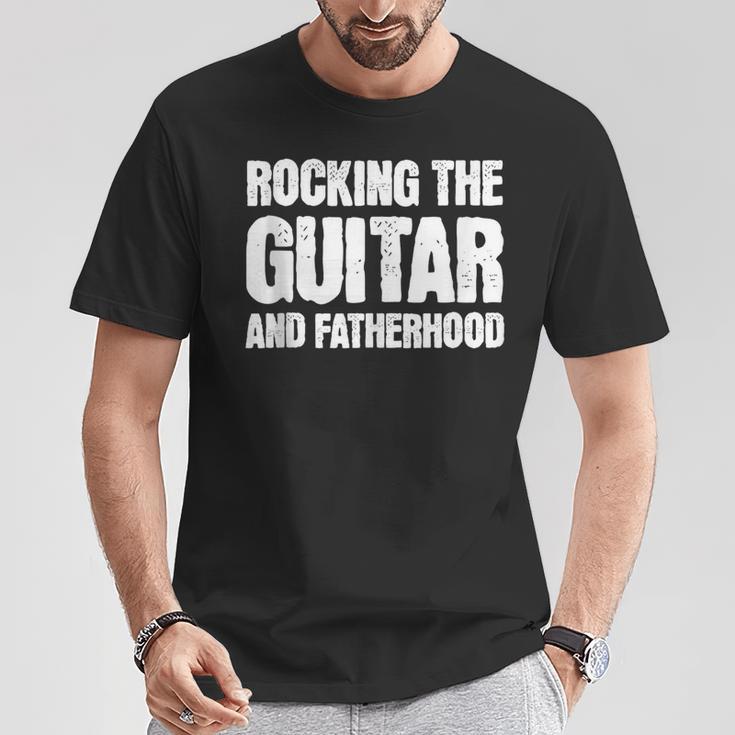 Gitarre Papaatertag Musik Lustig T-Shirt Lustige Geschenke