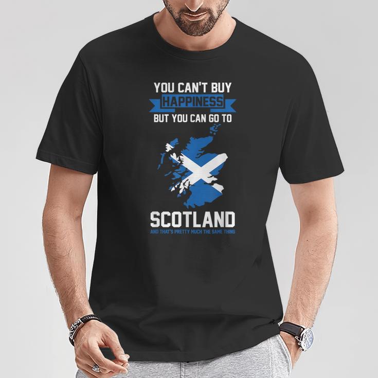 Glück Können Sie Nach Scotland Gehen T-Shirt Lustige Geschenke