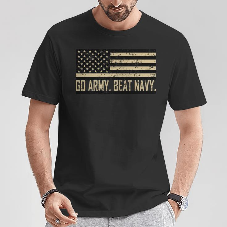 Go Army Beat Navy Flag America's Game Sports Football Fan T-Shirt Unique Gifts