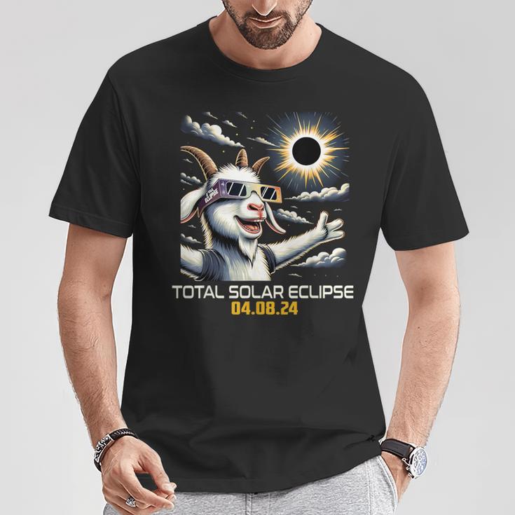 Goat Selfie Solar Eclipse T-Shirt Unique Gifts