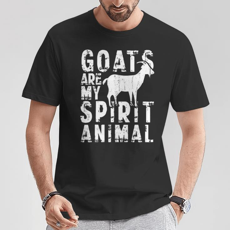 Goat Are My Spirit Animal Lover T-Shirt Unique Gifts