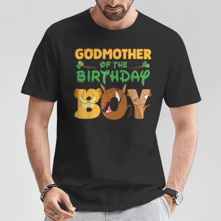 Godmother Of The Birthday Boy Lion Family Matching T-Shirt Unique Gifts