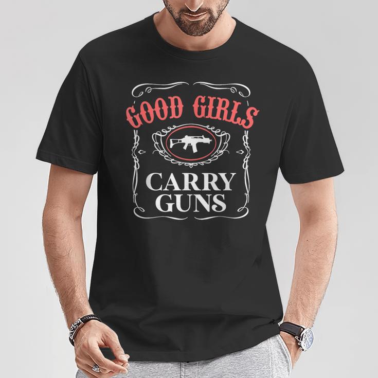 Good Girls Carry Guns Gun Shooting Girl T-Shirt Unique Gifts