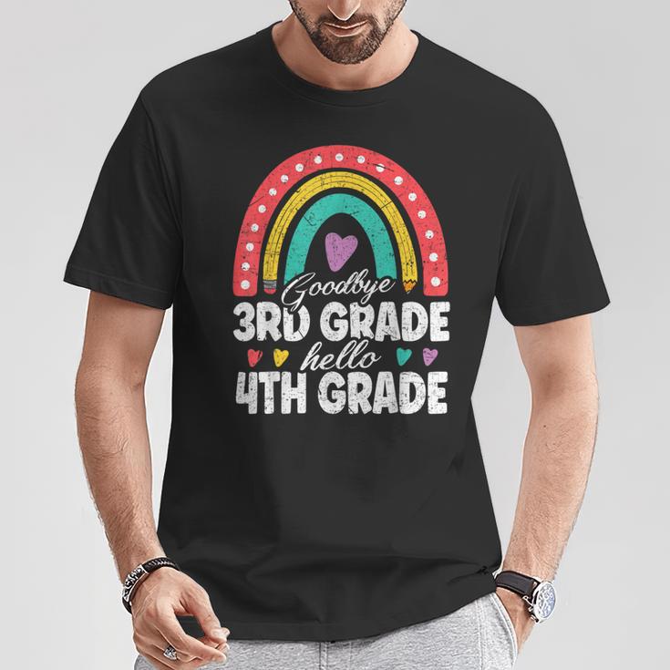 Goodbye 3Rd Grade Hello 4Th Grade Teacher Back To School T-Shirt Unique Gifts