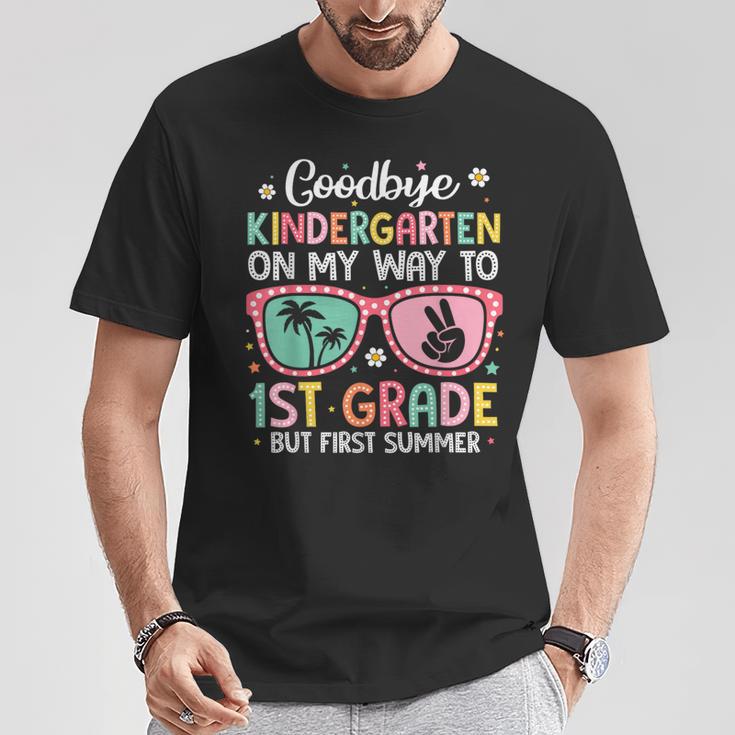 Goodbye Kindergarten Hello 1St Grade Graduation Hello Summer T-Shirt ...