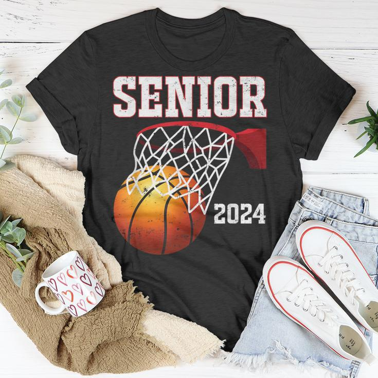 Graduate Senior Class Of 2024 Basketball Player Graduation T-Shirt Unique Gifts
