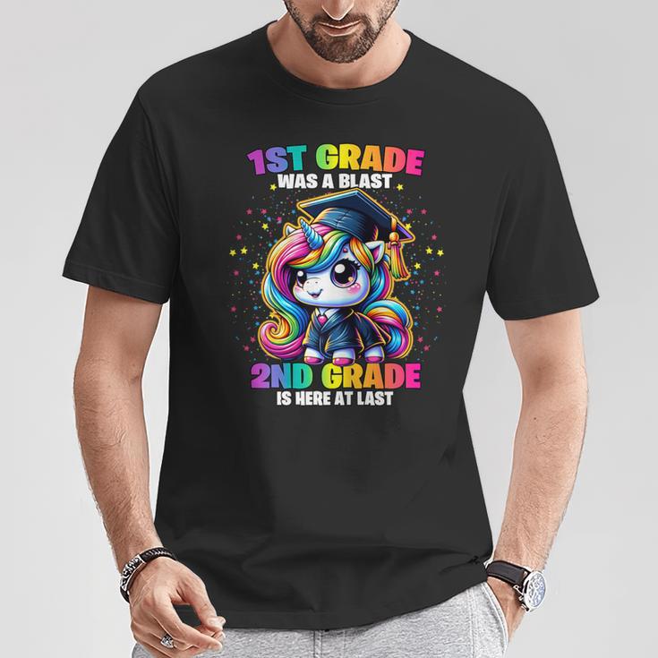 Graduation 1St Grade Was A Blast Unicorn Girls Grad Magical T-Shirt Unique Gifts