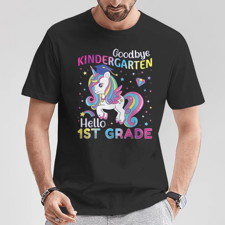 Graduation 2024 Goodbye Kindergarten Hello 1St Grade Unicorn T-Shirt Unique Gifts