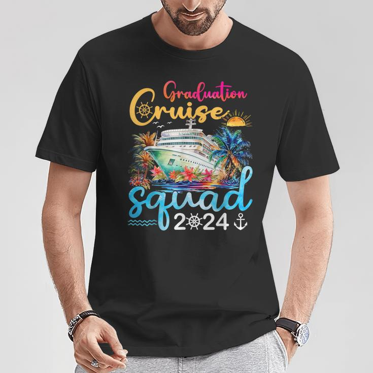 Graduation Cruise Squad Cruising Graduation 2024 T-Shirt Funny Gifts