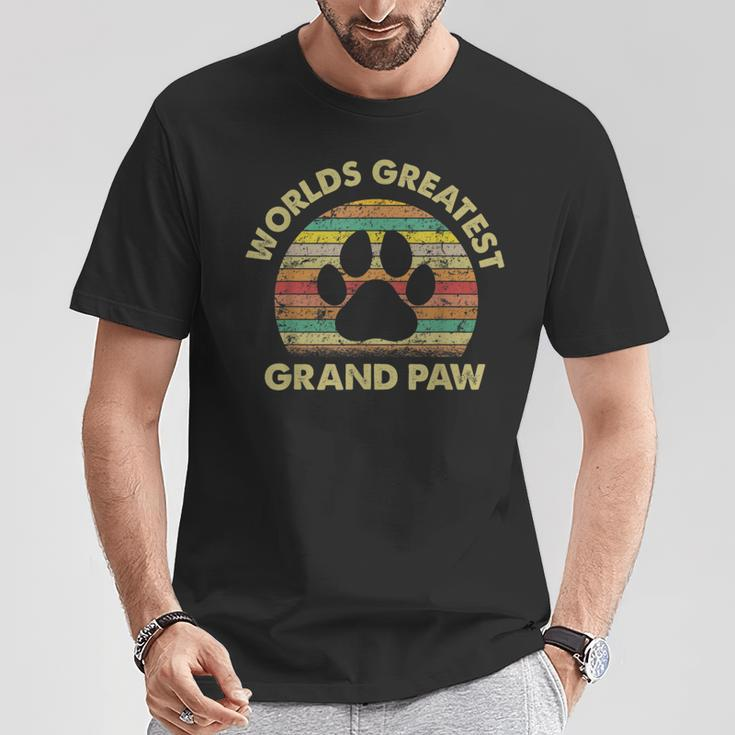 Grand Paw Dog Lover Grandpaw Father's Day T-Shirt Unique Gifts