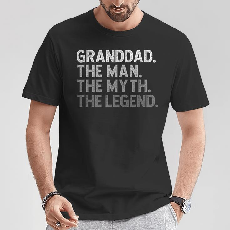 Granddad The Man The Myth The Legend Father's Day T-Shirt Unique Gifts