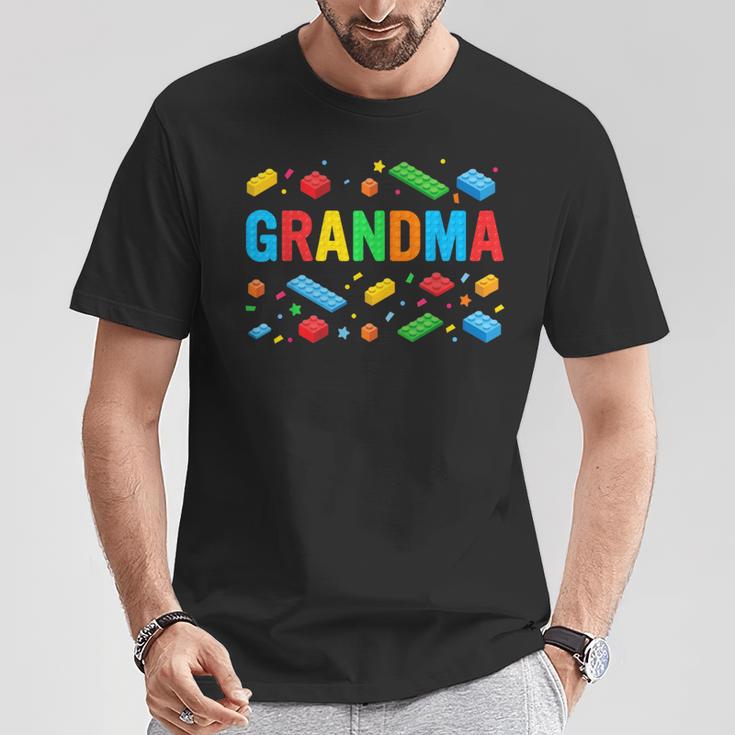 Grandma Master Builder Building Bricks Blocks Family T-Shirt Unique Gifts