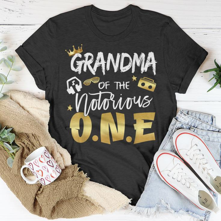 Grandma Of The Notorious One 1St Birthday School Hip Hop T-Shirt Funny Gifts