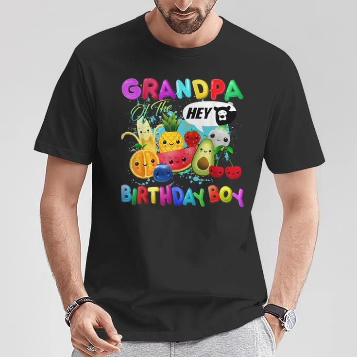 Grandpa Of The Birthday Boy Family Fruit Birthday Party T-Shirt Funny Gifts