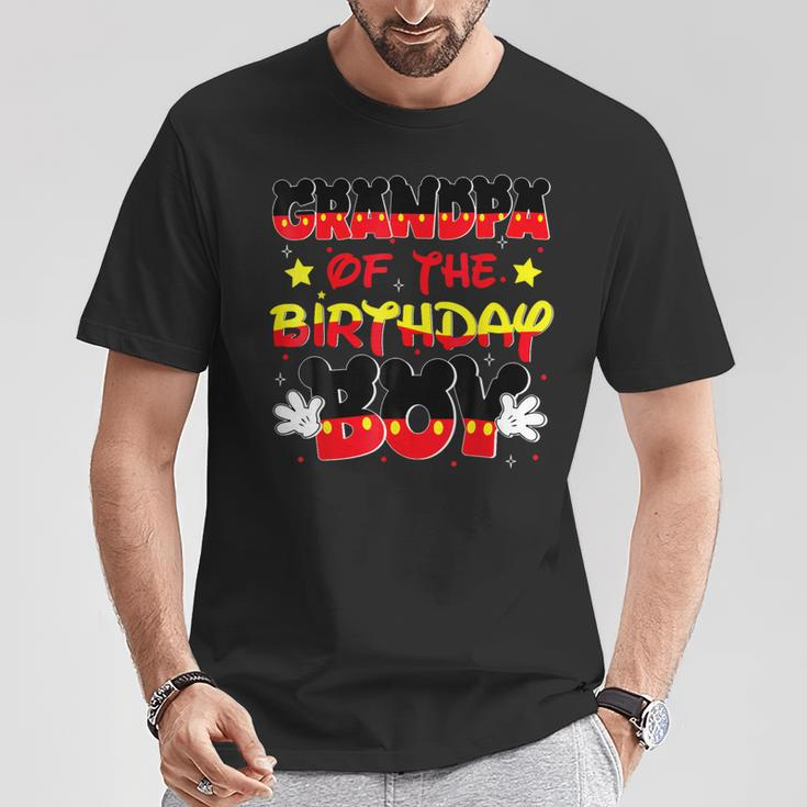Grandpa Of The Birthday Boy Mouse Family Matching T-Shirt Personalized Gifts