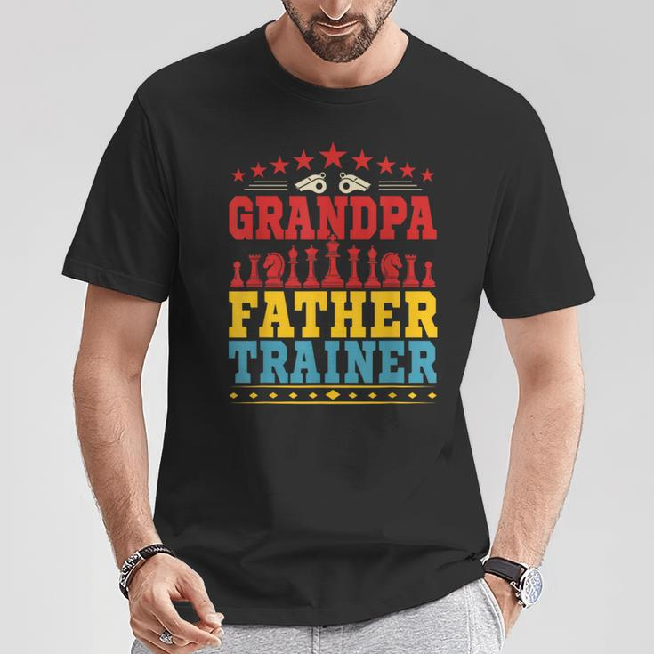 Grandpa Father Trainer Costume Chess Sport Trainer Lover T-Shirt Unique Gifts