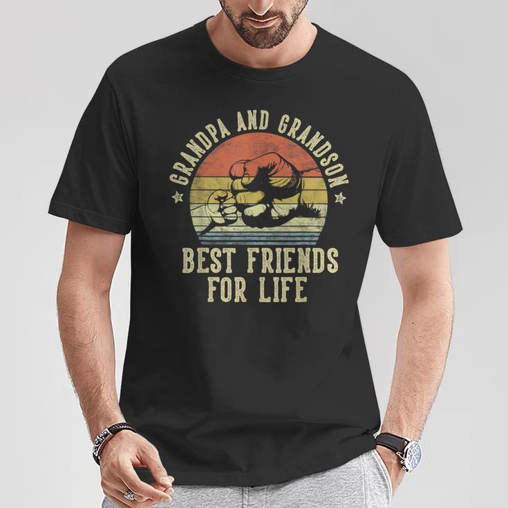 Grandpa And Grandson Best Friends For Life Grandpa T-Shirt Unique Gifts