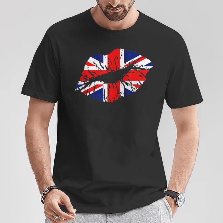 Great Britain England Lips For Brit T-Shirt Unique Gifts