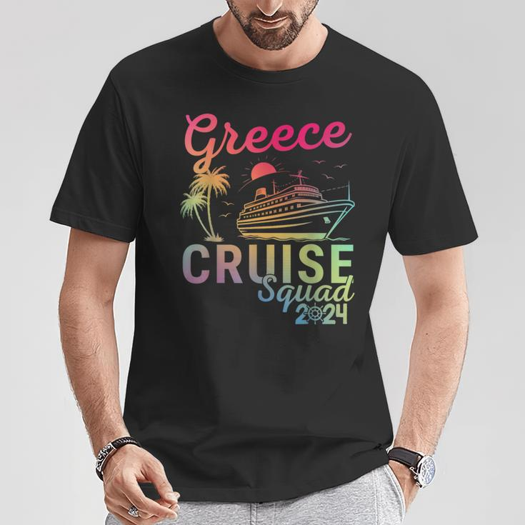 Greece Cruise Family 2024 Squad Vacation Matching Family T-Shirt Funny Gifts