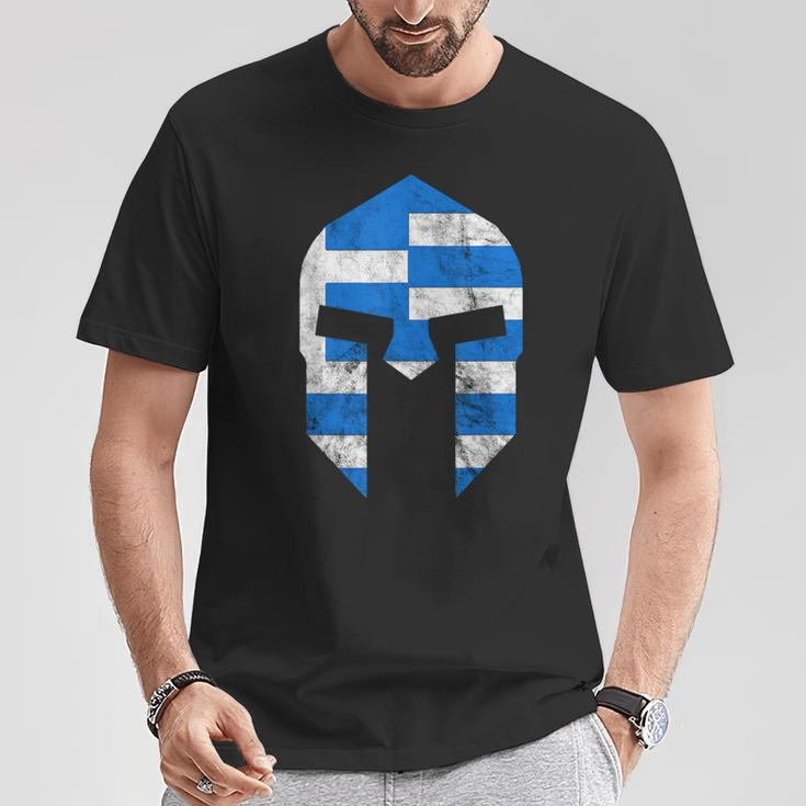Greek Gladiators Spartan Helmet Greece Sparta T-Shirt Unique Gifts