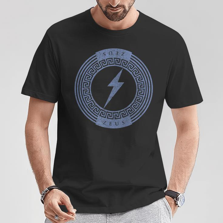 Greek God Zeus Lightning Bolt Symbol Mythology T-Shirt Unique Gifts