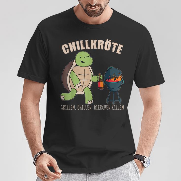 Grillen Chillen Bierchen Killen S T-Shirt Lustige Geschenke